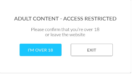 age-restriction popup adult content access restricted