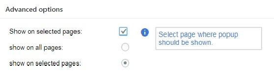 Advanced-options1 show on selected pages