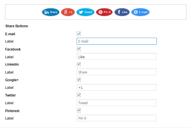 Configuration-of-share-buttons
