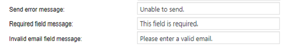 error required field invalid email messages