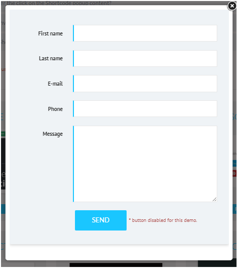 Shortcode popup subscription form to enhance communication