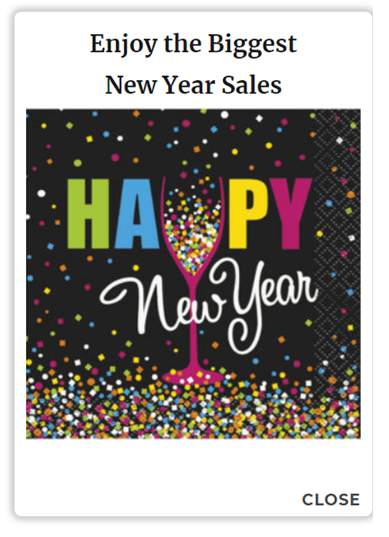 Geo targeting extension happy New Year enjoy the biggest New Year sales