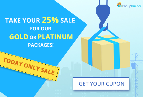 Image popup take your 25% sale for our gold or platinum packages